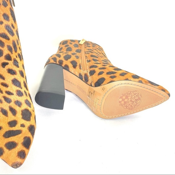 Vince Camuto Thelmin Leopard Print Calf-Hair Booties - Picture 12 of 12